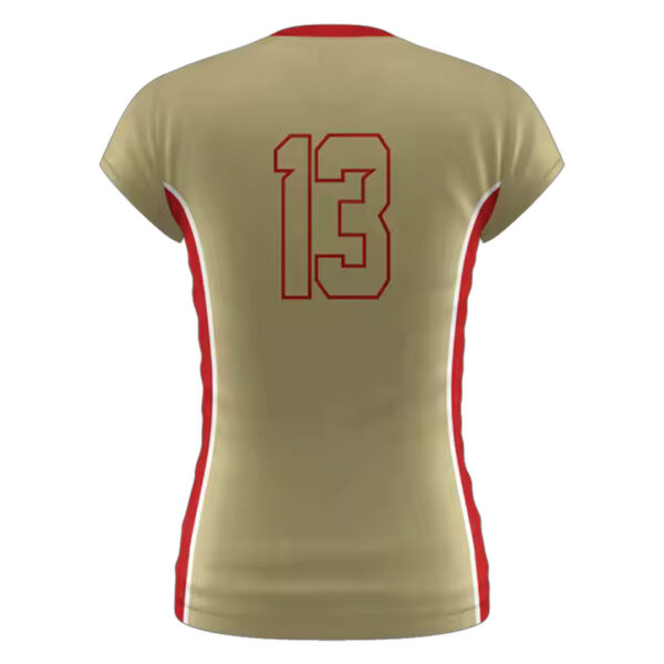 Women Short Sleeve Volleyball Jersey - Image 2